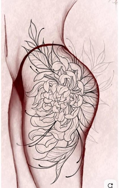 Arte de tatuagem 8 - Floral